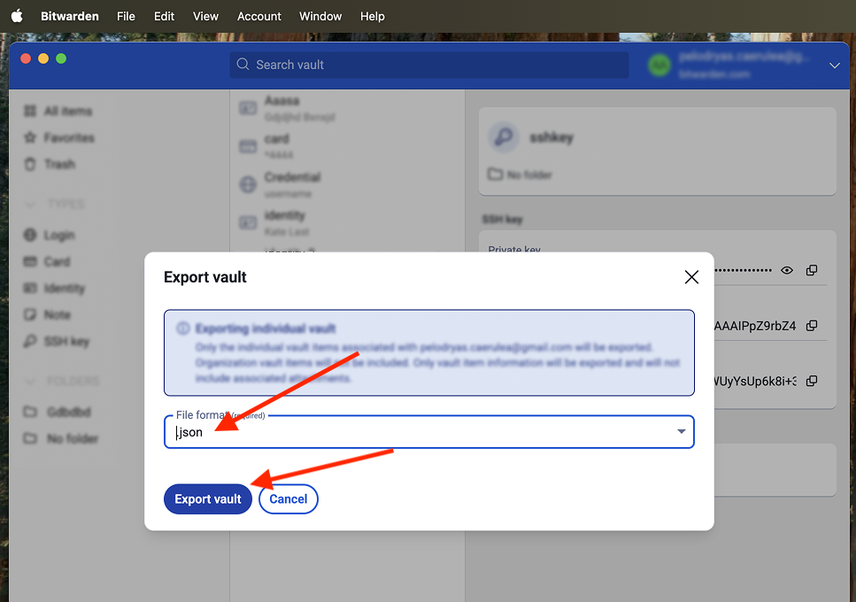 Export brave settings