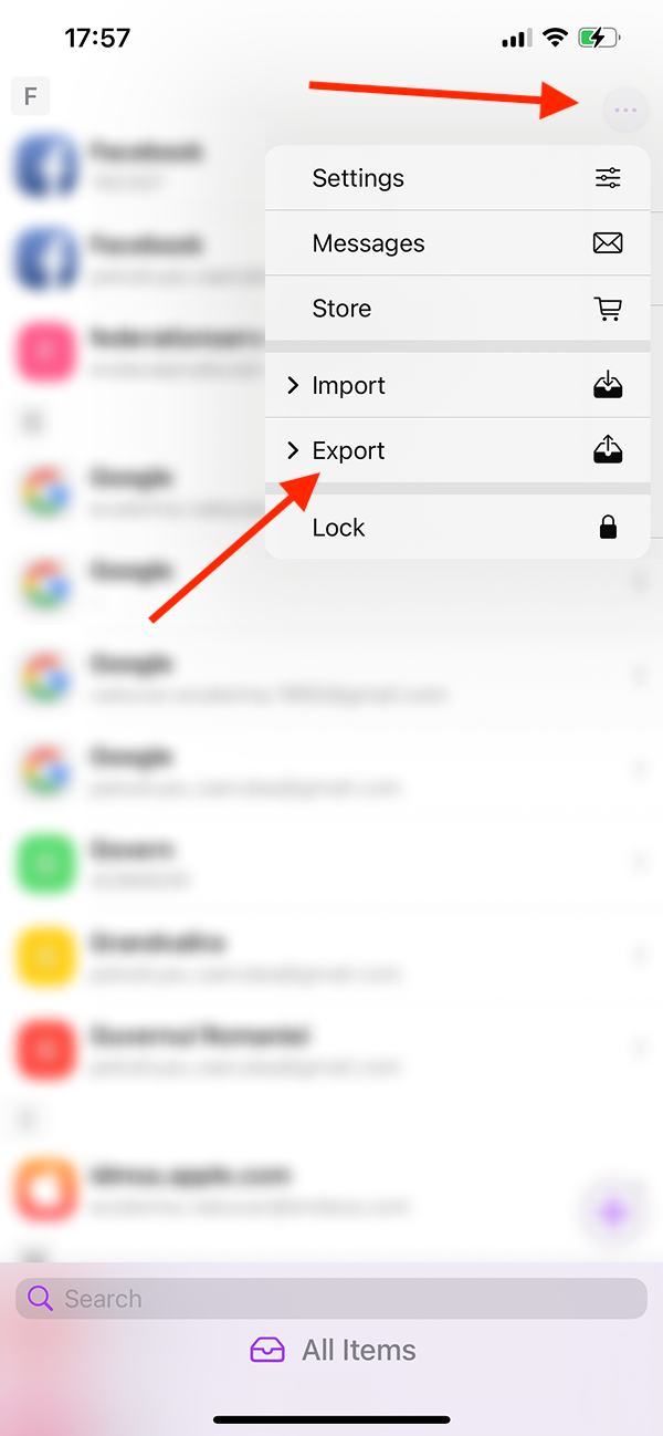 Export brave settings